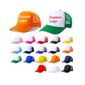 Wholesale in Stock Drop Shopping Fashion Popular Colorful Summer 5 Panel Foam Baseball Cap Custom Print Blank Trucker Hats Mesh