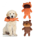 Little Guy Plush Bear Dog Toy-Squeaky Chew Toy with Toothbrush Function Multi-functional 24x14x7cm MegaBDM