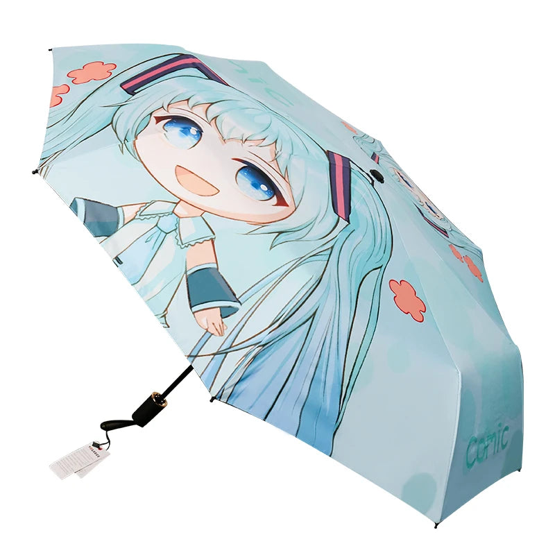 2020 Vograce New Products Creative Solid Color Umbrella Short Handle 8k Portable Folding Umbrella
