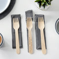 Biodegradable 10000piece Disposable 160mm Birch Wooden Forks Luxury Food Safe Cutlery (Fork/Spoon/Knife/Tissue) for Parties