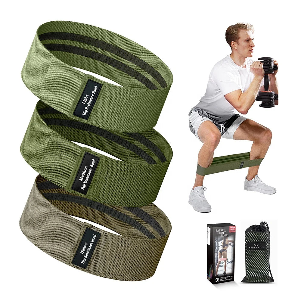 New Color Yoga Elastic Hip Booty Circle Resistance Band Strength Training Squat Hip Booty Stretching Exercise Bands Set