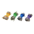 1.5mm 2mm Round Polyester Barbed Cord Bungee Cords With Two Tips Elastic Braided Metal for Shoes Bags Packaging Garments