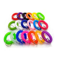Multicolor Stretchy Coiled Band Hand Wrist Keychain Key Holder With Round Spiral Spring Cords Bracelet