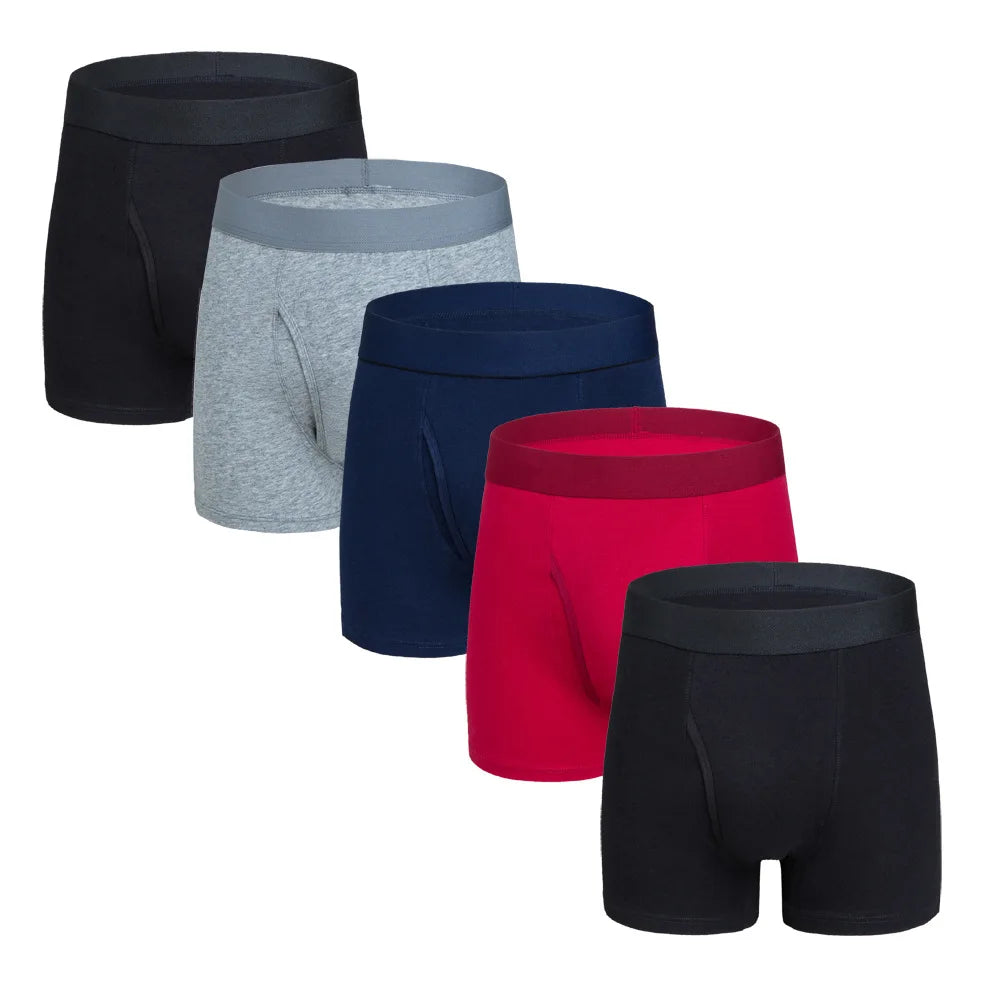 Wholesale Boxers Par Hombr Custom 95 Cotton 5 Spandex Boxer Shorts Men Underwear Boxer Briefs for Men