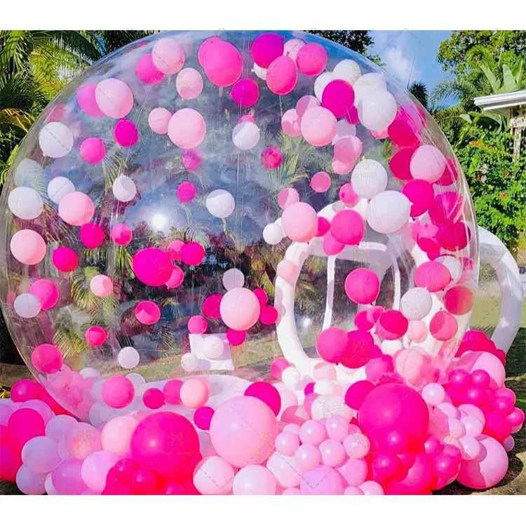 Hot Sale Balloon Bubble Bounce House in White Bubble Bounce House Inflatable Transparent Bubble Tent With Air Blower and Pump
