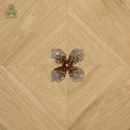 MUMU Hot Customized Production Wooden Flooring With Metal Inlays 6x6 Parquet Wood Flooring