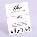 Manufacturer Fashionable Ballet Dance Mom Dancing Girl Dream Custom Antique Silver Plated Men Rope Ladies Dance Bracelet Women