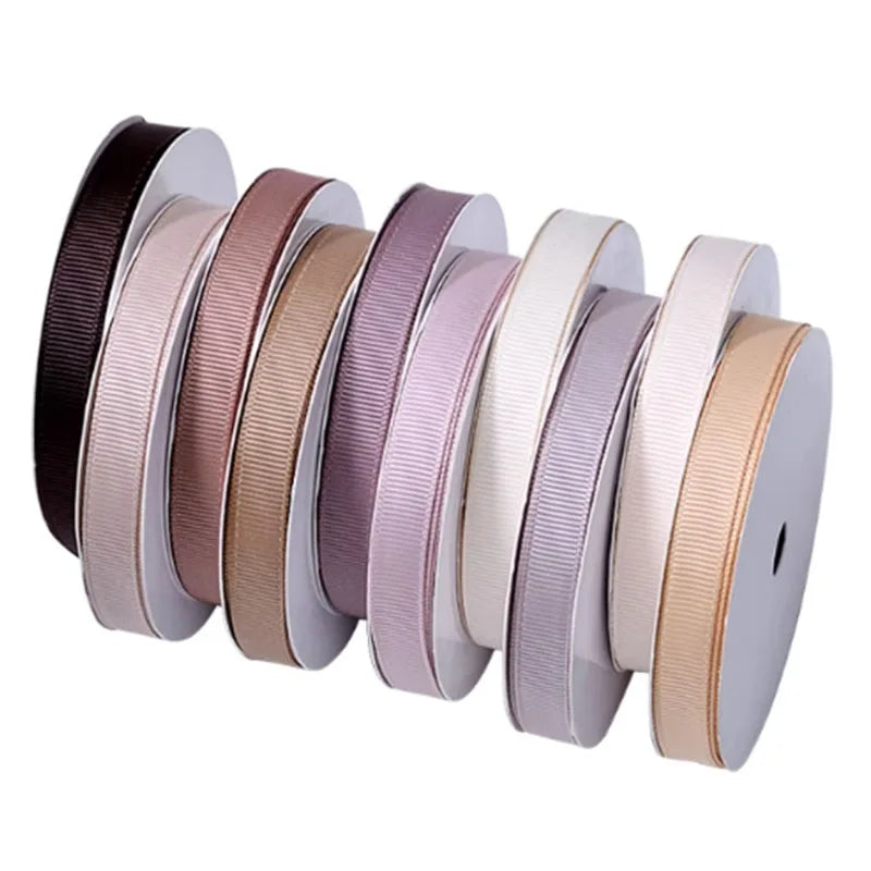 ABPF Factory's Custom Colorful Polyester Grosgrain Ribbon for Gift Packing Durable Webbing Material