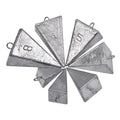 1-8OZ Fishing Pyramid Sinker Weights Pyramid Fishing Sinker Bulk Fishing Weights Tangle