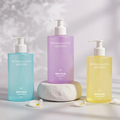 PET Shampoo Bottle Customized Logo Color Frosted Cylinder Shampoo Conditioner Lotion Pump Bottle 300ml 400ml 500ml Bottle