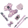 OEM/ODM Personalized Pet Accessories Print Reflective Reversible Quick Release Padded Polyester Pattern Dog Harness Set