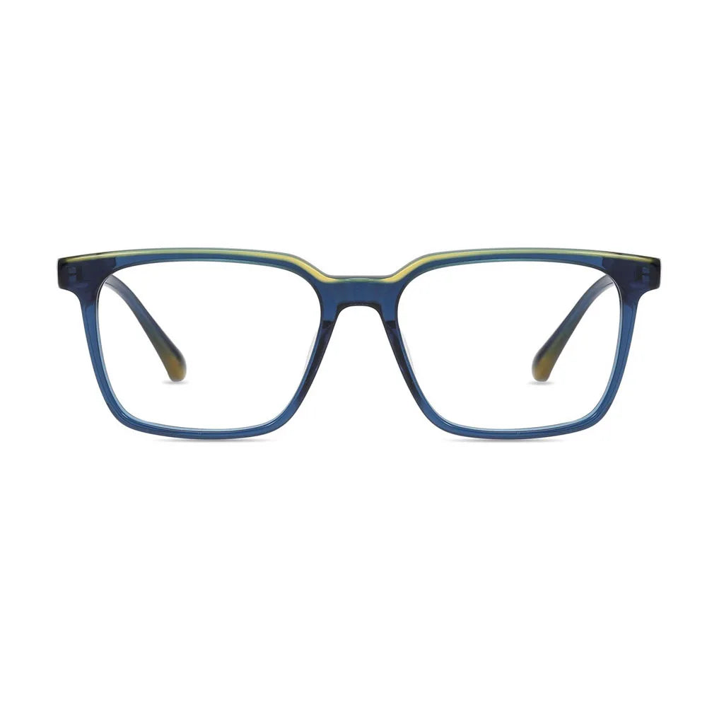 FEROCE 2022 Unisex Lamination Colorful Square Acetate Eyewear