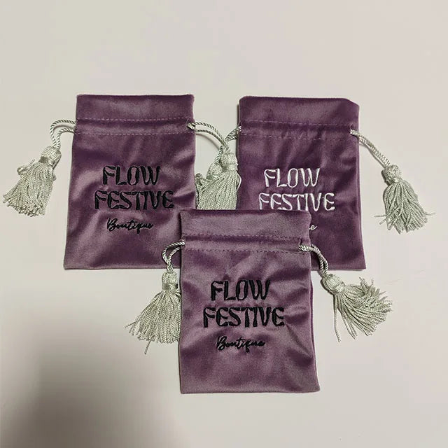 Eco Friendly Velvet Bags With Tassel Drawstring Pouches Luxury Dust Bags Christmas Candy Wedding Gift Bags