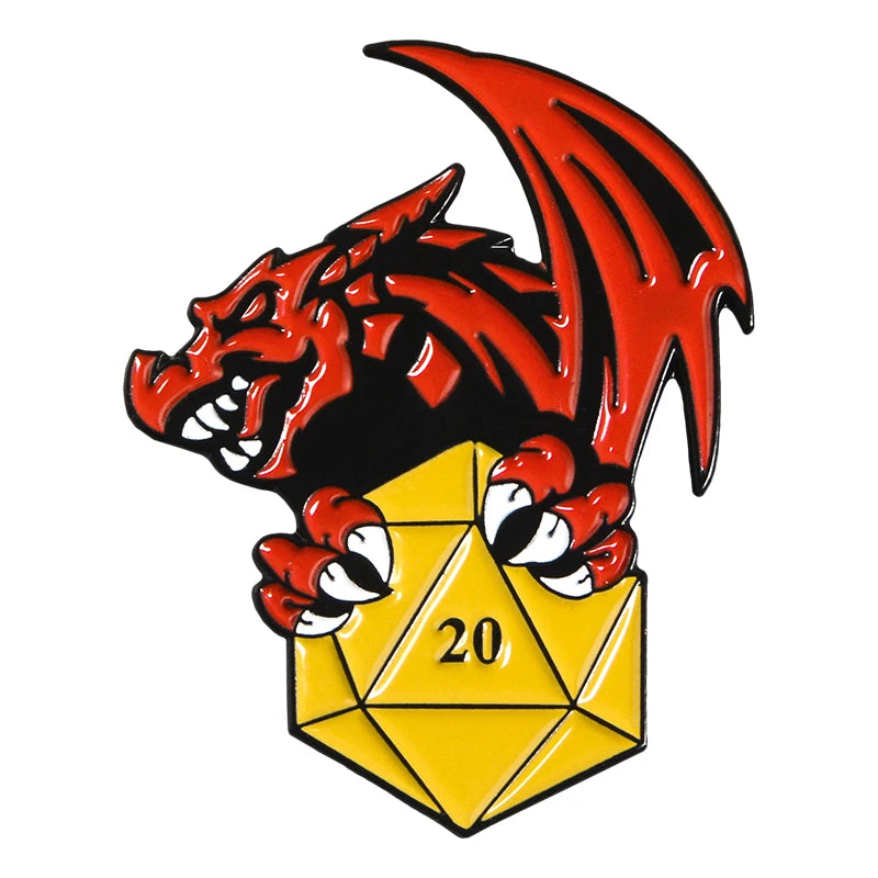 Hot Game Dungeons and Dragons Custom Cartoon Enamel -Hard Metal Collectible for Fans Decoration