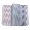 extra Large Heat Resistant Silicone Dish Drying Mat for Kitchen Counter Dish Drainer Mat