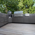 NICOCABINET 304 Stainless Steel Modern Design Outdoor Kitchen Waterproof BBQ Sink Cabinet with Lifetime Warranty Made in China