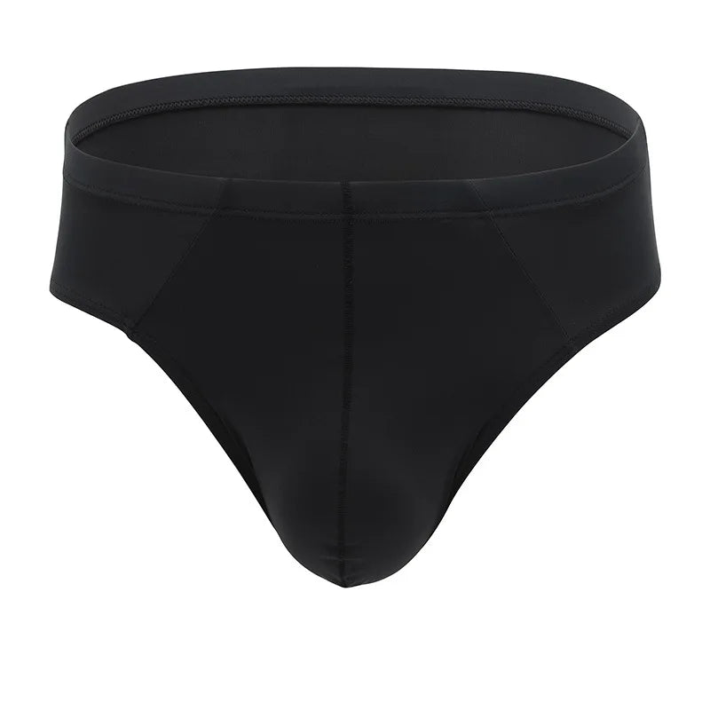 Top Selling Mens Underwear Low Rise Bikini Briefs Solid Stretch Cotton Nylon Spandex Panty