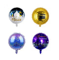 18 Inch Mubarak Foil Balloons Hajj Mubarak Decorations Round Colorful Helium Balloon Ramadan Kareem Al-Fitr Supplies XJ0107