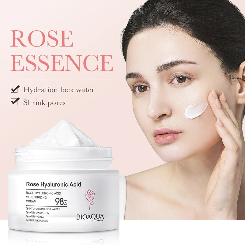 OEM ODM Private Label BIOAQUA Face Care Rose Hyaluronic Acid Hydrating Moisturizing Cream