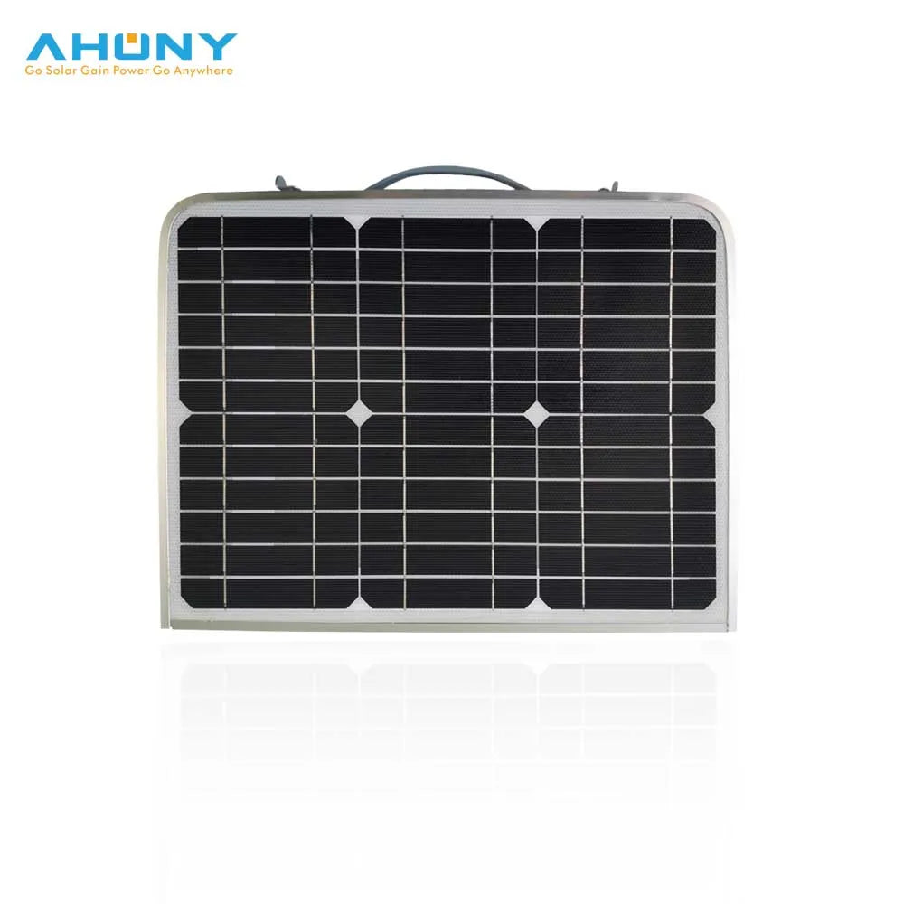 AHONY ST18W Portable Foldable Monocrystalline Solar Panel Table 18W DC Type C Silver/Black Fish Design Solar Powered USB Garden
