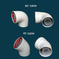 Worcester Gas Boiler Aluminum Flue 45 Degree Elbow