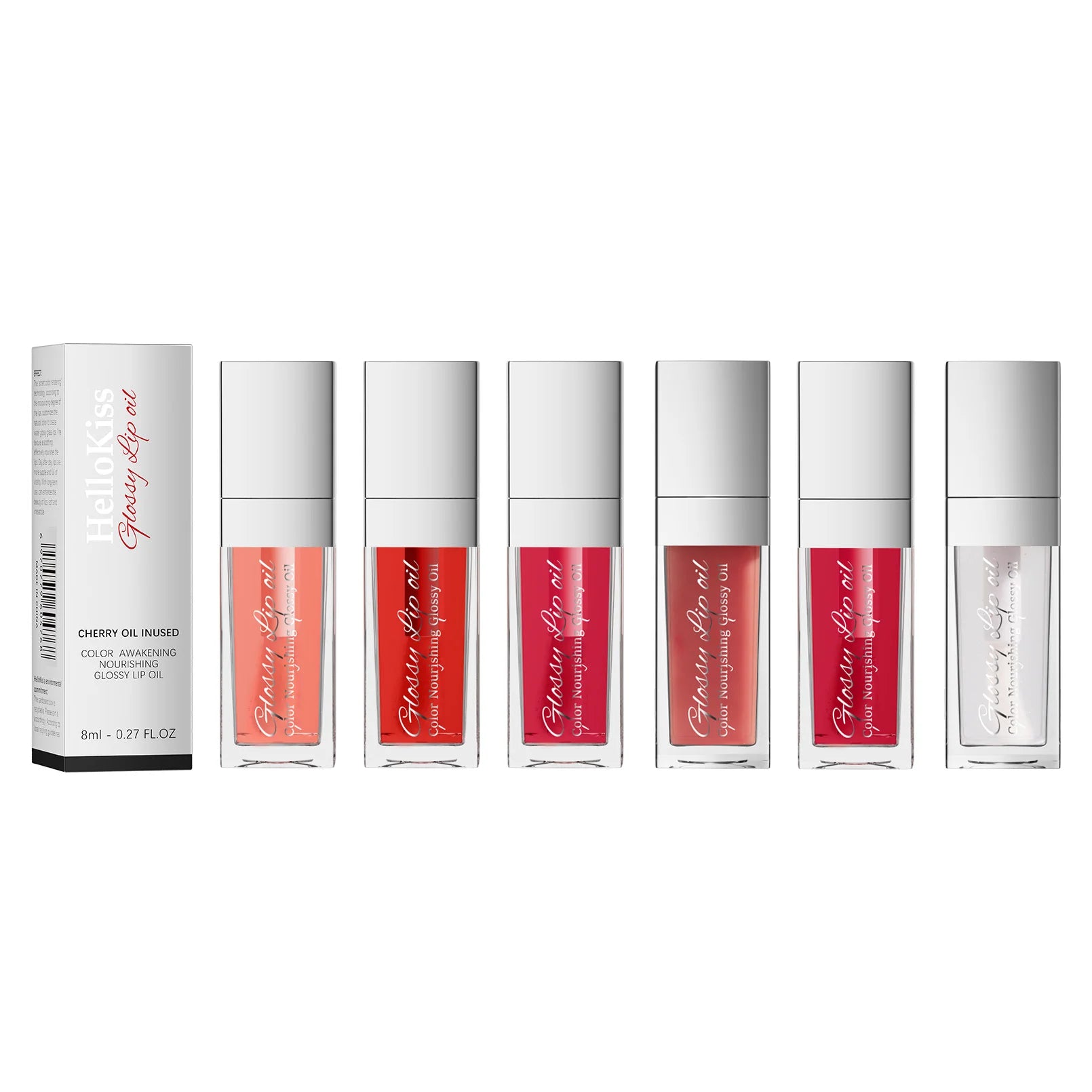 Private Label 8ml Lip Gloss Coconut Fruity Flavor Custom Lip Oil Vitamin E Infused Waterproof Liquid Mineral Lipstick Waterproof