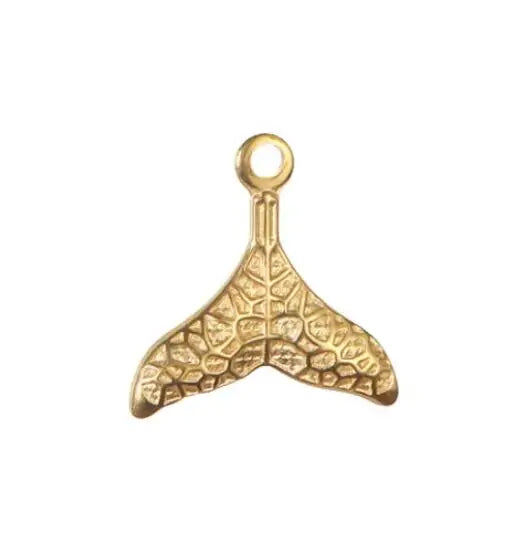 Sea Fashion Jewelry Pendants Charms Stainless Steel Dolphin Fishtail Animal Dolphin Charms Diy Necklace Bracelet Charm Pendant