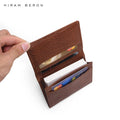 ODM OEM Wholesale Italian Cow Leather Business Card Case Wallet