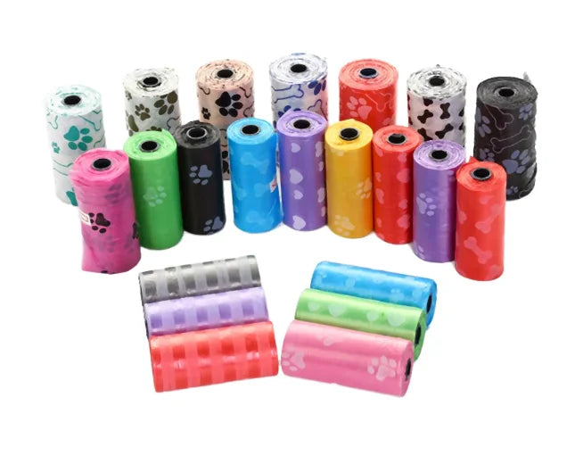 Biodegradable Dog Waste Bags Eco-Friendly Custom Logo Printed High-Quality OEM Pet Poop Bags for Wholesale Puppy Cleanup Supply