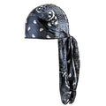 Custom Printed Paisley  Extra Long-Tail Head Wraps Doo Rag Do Rag Durags for Men Du Rag Designer Durag