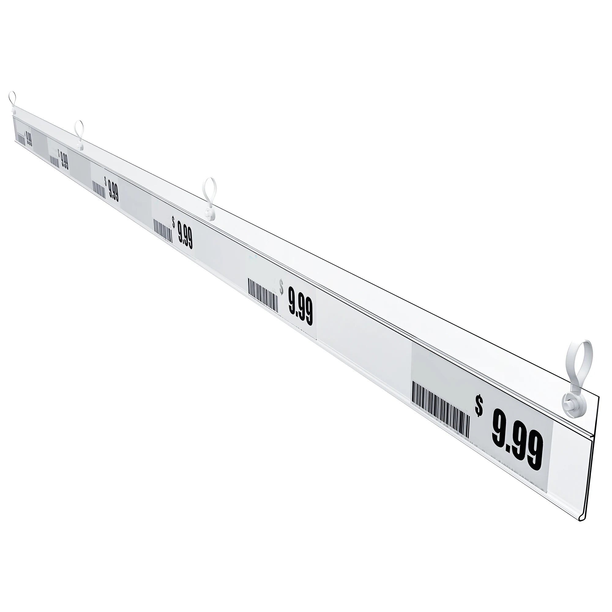 Bottom Price Supermarket Retail Plastic Pvc Acrylic Label Tag Adhesive Data Strip Price Holder for Shelves
