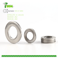 Stainless Steel Ss304 Ss316 ASTMF436 DIN 9021 DIN 125A  Flat Washer Metal M1.6 to M64 in Stock Wholesale