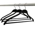 Fashion Store Display Men's Garments Black ABS Plastic Coat Top Hanger