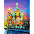 Best Quality Beautiful Landscape Wall Art Colorful Castle 5d Crystal Diamond Painting Kit for Adults
