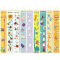 Height Measuring Ruler Canvas Wood Removable Kids Wall Meter Height Measure Growth Ruler Chart Children Room Decoration