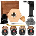WEIBU 2023 Luxury Whisky Smoker Kit New Smoker Infuse Household bar Wooden Tools Smoker Gift for Father Friends Colleagues