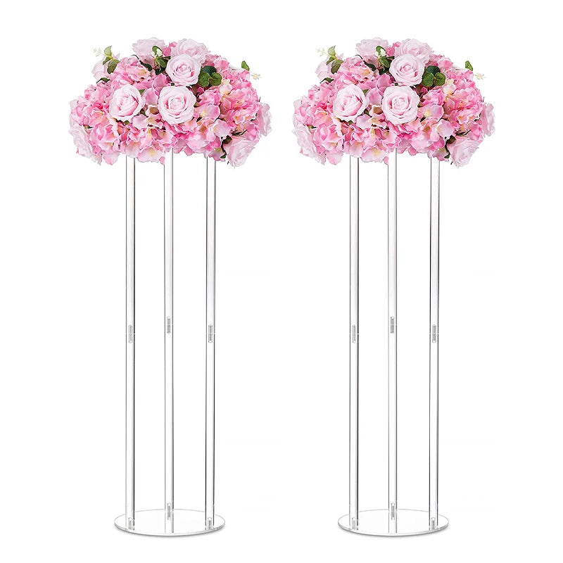 Elegant Flower Stand Flower Base Wedding Decorations Table  Tall Clear Acrylic Centerpieces