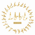SP DIY Letter Pendant Accessories Alphabet Stainless Steel Letter Charms for Bracelet Necklace