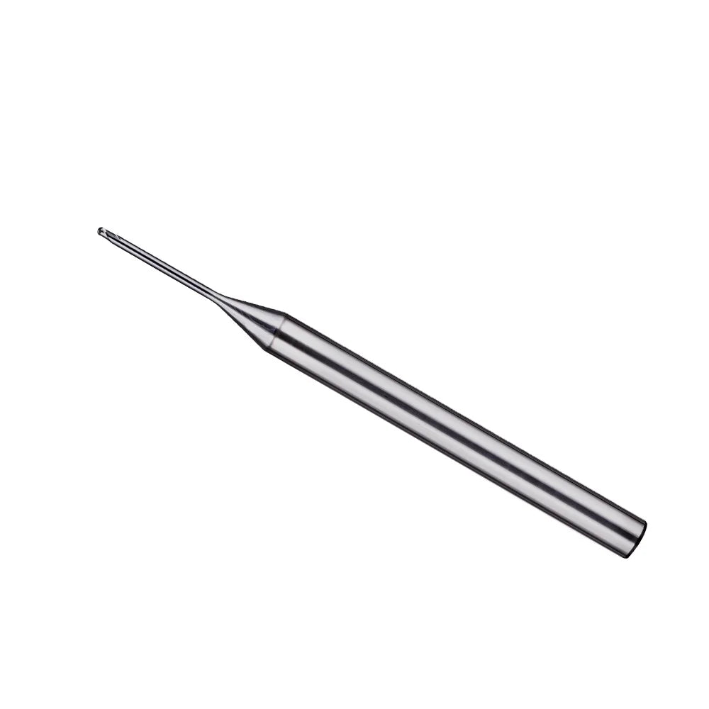 2 Flutes 30 Degree Helix Square End Mill AlTin Coated 55HRC Carbide Cutter for Small Diameter and Deep Machining ODM OEM
