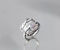 Elegant 925 Sterling Silver Baroque Freshwater Pearl Ring 14K Gold Plated Vintage Style Natural Stone Wholesale High Quality