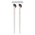 High-end Custom White Natural Hair Makeup Brush Set Solid Wood Handle High-density Bristles Can Be Customized Nose Shadow Brush