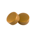 28mm Plastic Tamper Evident Bottle Caps Gold Yellow Plastic Container Lids for Bottles