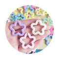 Fashion Pastel Colors Acrylic FlowersPendant Charms Accessories DIY Jewelry Making Star Beads