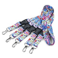 Customizable Polyester Lanyard with Sublimation Printing Personalized Logo Lobster Claw Hook Release for Buckle Neck Strap