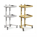 Foshan Factory New Style Stainless Steel Hair Salon Trolley With Wheels