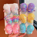 Sequin Butterfly Head Rope Cute Little Girl Shiny Bowknot High Elastic Large Intestine Hair Ring Tie Headwear for Children