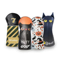 Custom Embroidery Printing PU Leather Golf Headcover for Driver Fairway Hybrid Wood Customized Design for Perfect Fit