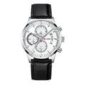 JLANDA Men's Business Leather Belt Watch 6-pin Quartz Watch Personality Timing Leisure Men's Watch 6403