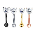 Zircon Heart Ear Stud Piercing Lip Labret Eyebrow Ring Piercing 316L Surgical Steel Daith Earrings Helix Cartilage Piercing