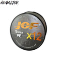 JOF 12-Strand 300m Braided Fishing Wire High Strength 9 Color PE Lines for Saltwater Fishing in Stream Lake River